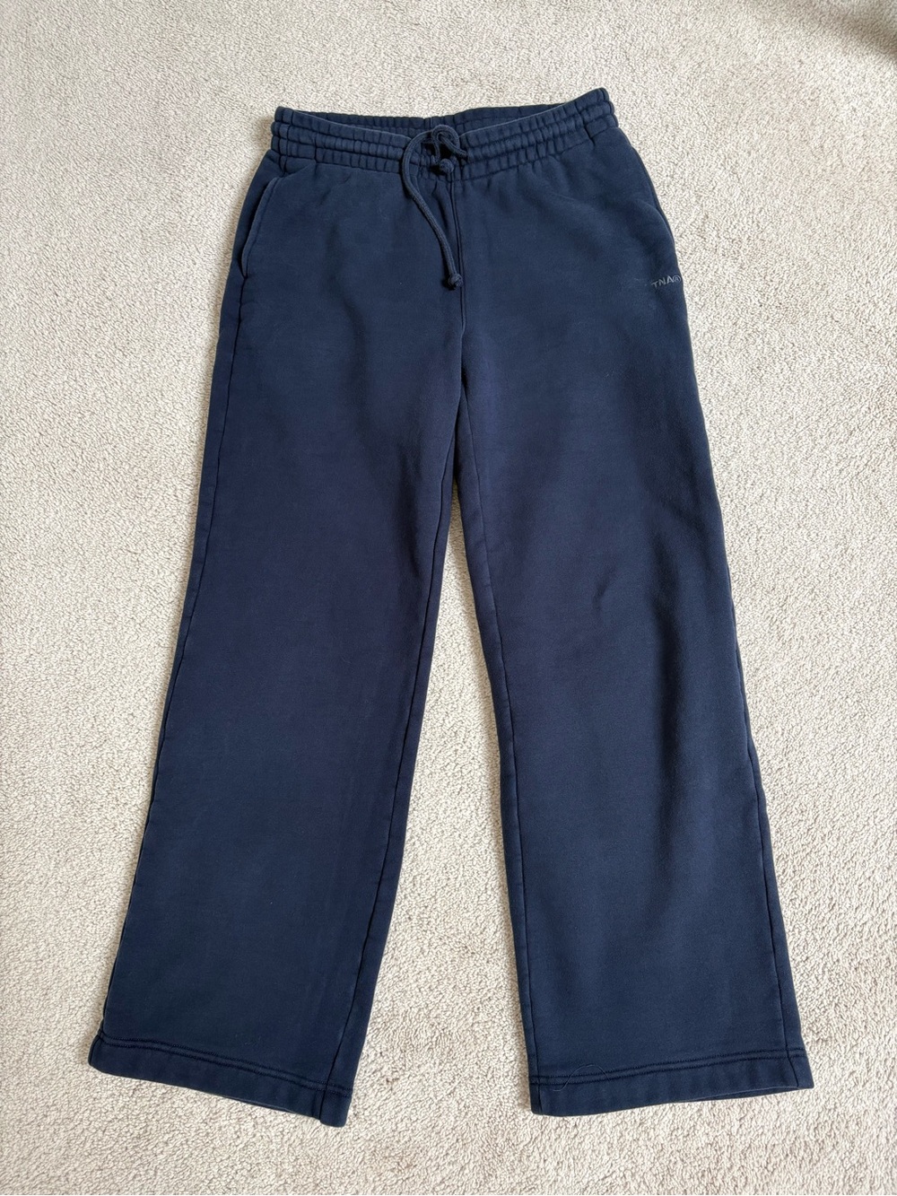 TNA Cozy Fleece Boyfriend Sweatpants in Navy